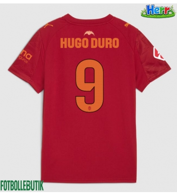 Valencia Hugo Duro #9 Bortatröja 2025-26 Kortärmad
